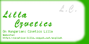 lilla czvetics business card